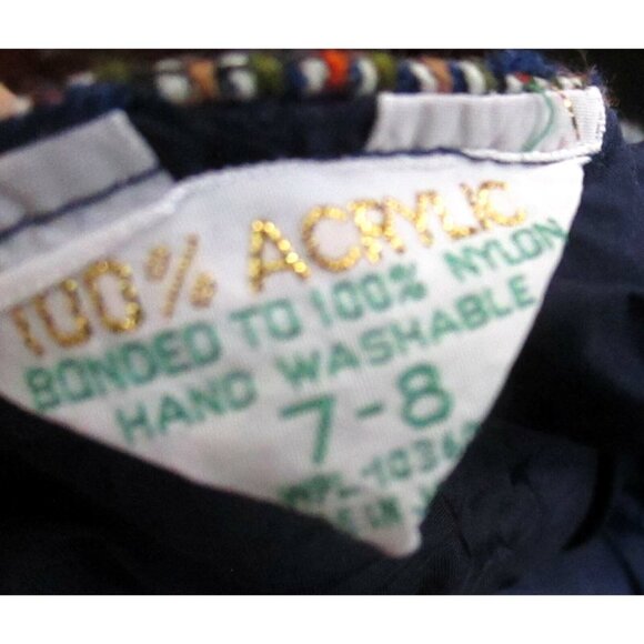 True Vintage Women's Vest Small 7/8 Top Vest 1960s Frock Mod Japan Burlap Knit - Picture 7 of 11